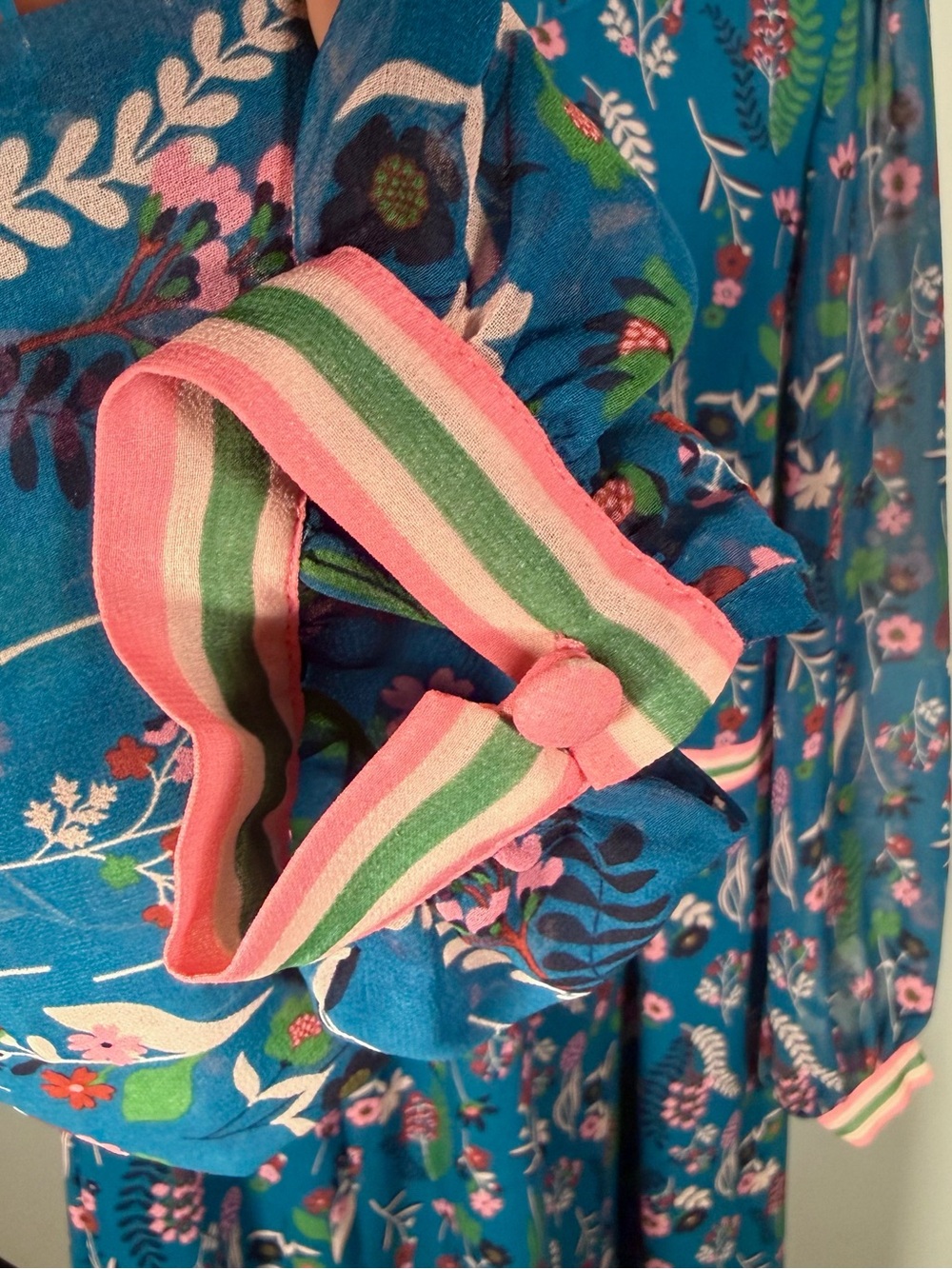 Boden Ellen Floral Maxi Dress in Baltic Botany Size 8 - Picture 5 of 12